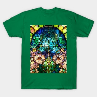 Stained Glass Lotus Flower T-Shirt